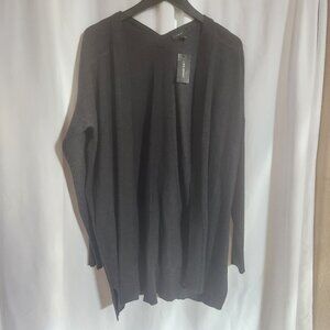 Lane Bryant NWT Dark Gray Cardigan Sweater Lightweight Size 18/20